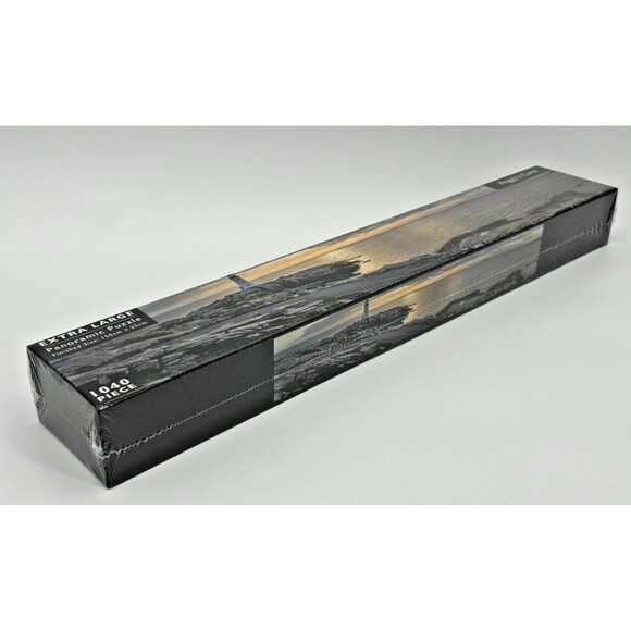 NEW Peggy's Cove 10x60" Panoramic Jigsaw Puzzle 1040 Pcs~ Nova Scotia Lighthouse - Picture 2 of 9